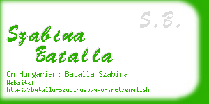 szabina batalla business card